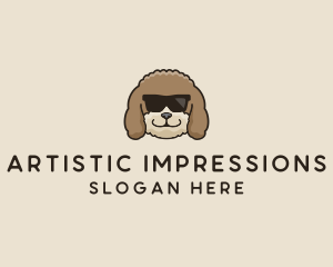 Fluffy Cool Pet Dog logo design