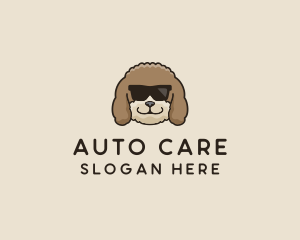 Fluffy Cool Pet Dog logo design