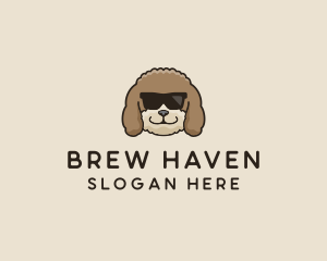 Fluffy Cool Pet Dog logo design