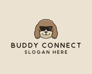 Fluffy Cool Pet Dog logo design