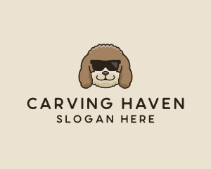 Fluffy Cool Pet Dog logo design