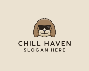 Fluffy Cool Pet Dog logo design