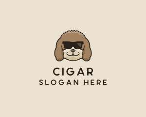 Fluffy Cool Pet Dog logo design