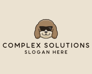 Fluffy Cool Pet Dog logo design