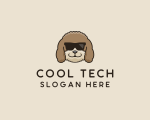 Fluffy Cool Pet Dog logo design