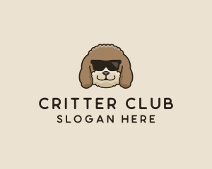 Fluffy Cool Pet Dog logo design