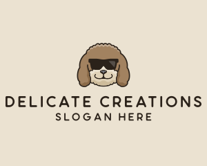 Fluffy Cool Pet Dog logo design