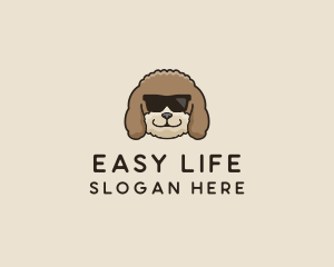 Fluffy Cool Pet Dog logo design