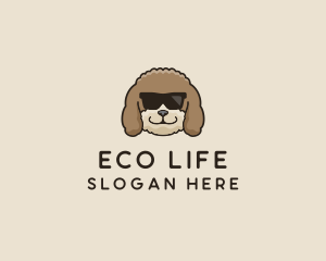 Fluffy Cool Pet Dog logo design