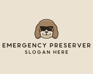 Fluffy Cool Pet Dog logo design