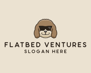 Fluffy Cool Pet Dog logo design