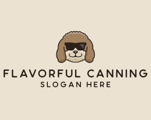 Fluffy Cool Pet Dog logo design