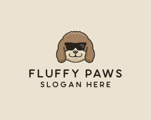 Fluffy Cool Pet Dog logo design