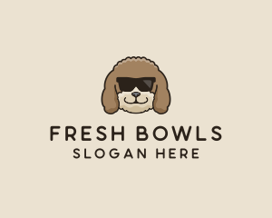 Fluffy Cool Pet Dog logo design