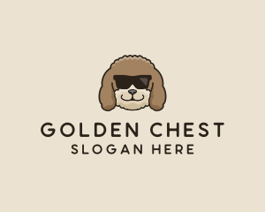 Fluffy Cool Pet Dog logo design