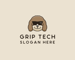 Fluffy Cool Pet Dog logo design