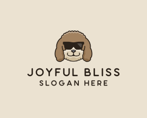 Fluffy Cool Pet Dog logo design