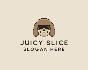 Fluffy Cool Pet Dog logo design