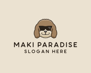 Fluffy Cool Pet Dog logo design