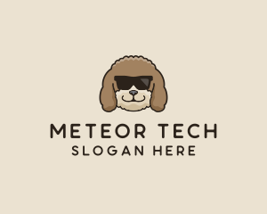 Fluffy Cool Pet Dog logo design