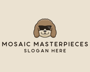 Fluffy Cool Pet Dog logo design