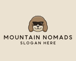 Fluffy Cool Pet Dog logo design