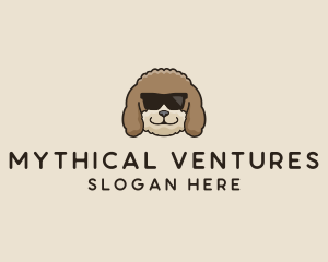 Fluffy Cool Pet Dog logo design