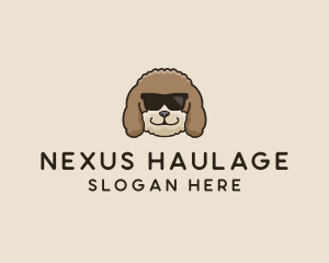 Fluffy Cool Pet Dog logo design