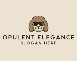 Fluffy Cool Pet Dog logo design