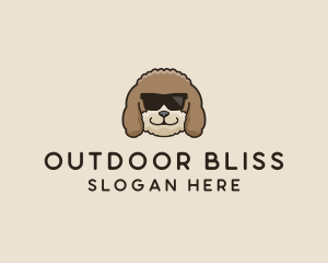 Fluffy Cool Pet Dog logo design