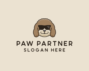 Fluffy Cool Pet Dog logo design