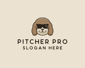 Fluffy Cool Pet Dog logo design