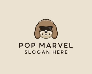 Fluffy Cool Pet Dog logo design