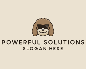 Fluffy Cool Pet Dog logo design