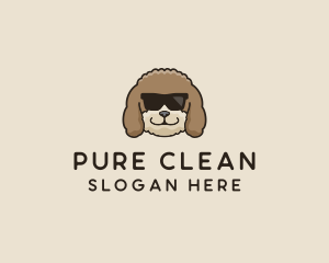 Fluffy Cool Pet Dog logo design