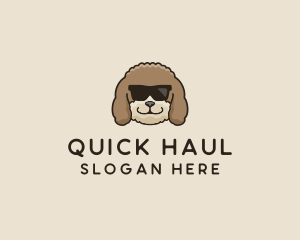 Fluffy Cool Pet Dog logo design