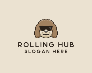 Fluffy Cool Pet Dog logo design