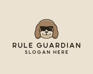 Fluffy Cool Pet Dog logo design