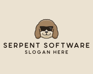 Fluffy Cool Pet Dog logo design