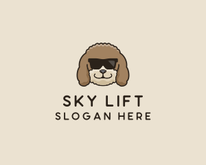 Fluffy Cool Pet Dog logo design