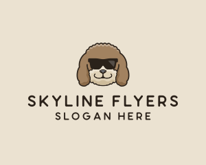 Fluffy Cool Pet Dog logo design