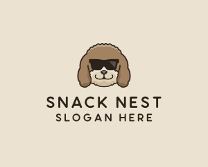 Fluffy Cool Pet Dog logo design