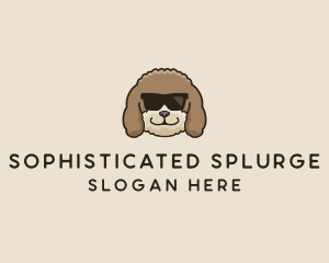 Fluffy Cool Pet Dog logo design