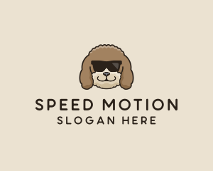 Fluffy Cool Pet Dog logo design