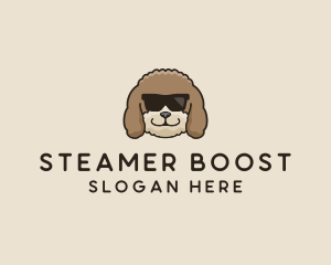 Fluffy Cool Pet Dog logo design