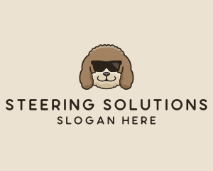 Fluffy Cool Pet Dog logo design