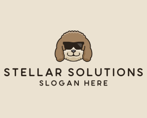 Fluffy Cool Pet Dog logo design