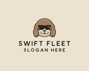 Fluffy Cool Pet Dog logo design