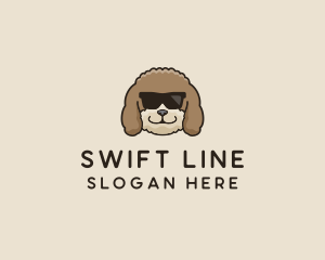 Fluffy Cool Pet Dog logo design