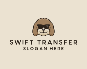 Fluffy Cool Pet Dog logo design